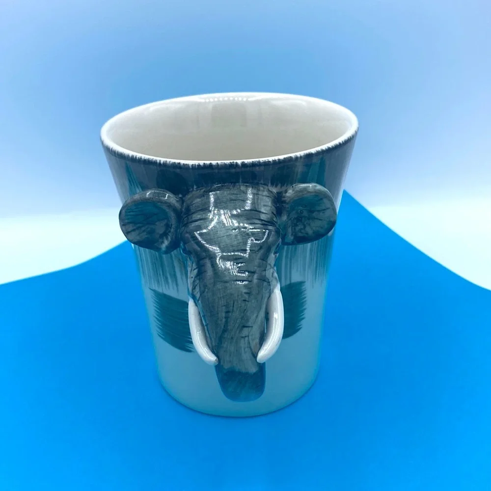 Pier 1 3D Oversized Elephant Handled Coffee Cup